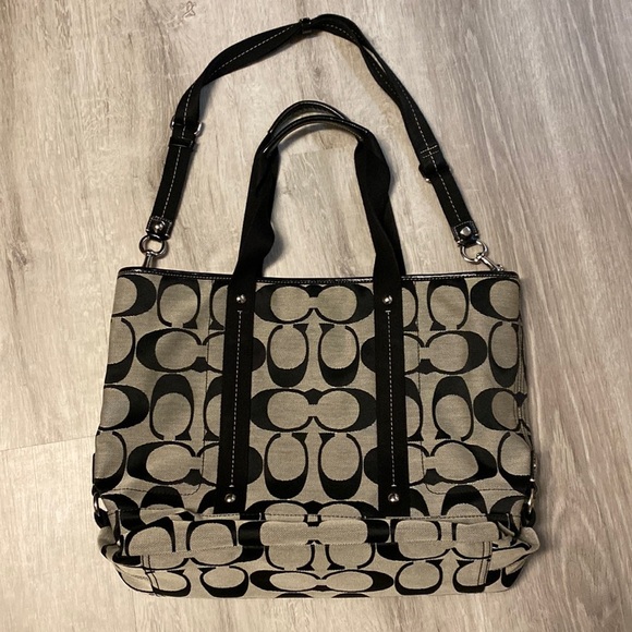 Coach Monogram Shoulder Bag with Removable Crossbody Strap - Picture 2 of 13